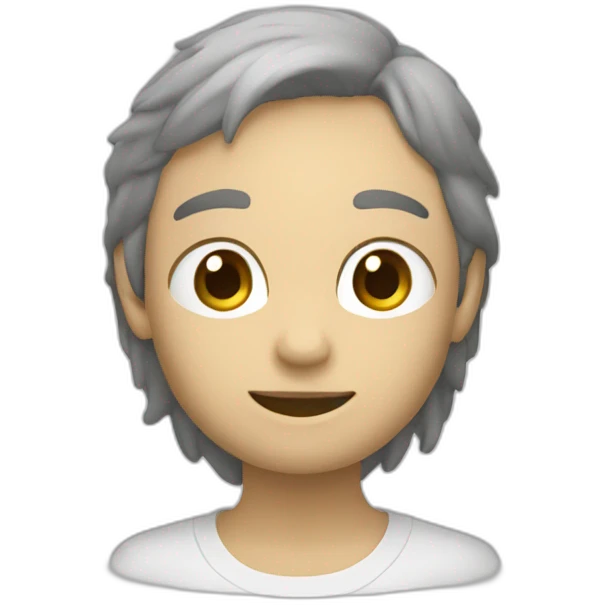mono de color blanco  emoji