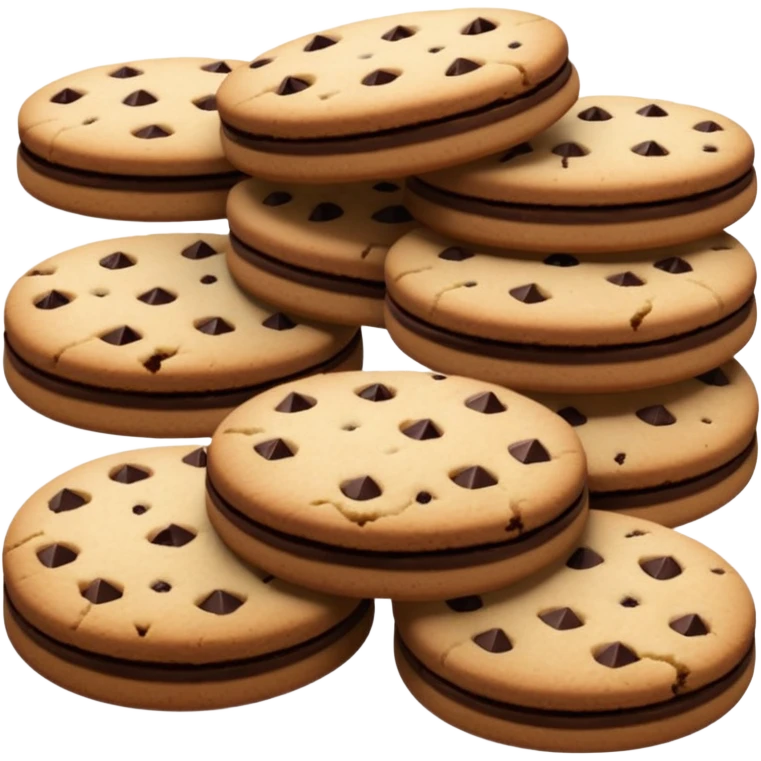 Full chocolate shortbread cookies (without chocolate chips) emoji