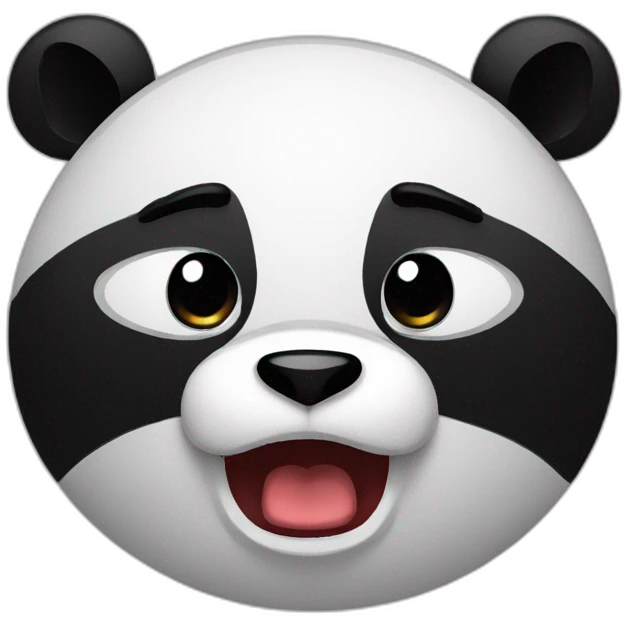 Panda angry emoji