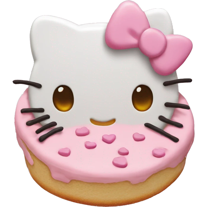Hello kitty cookie emoji