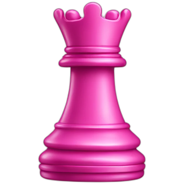 Pink chess piece emoji