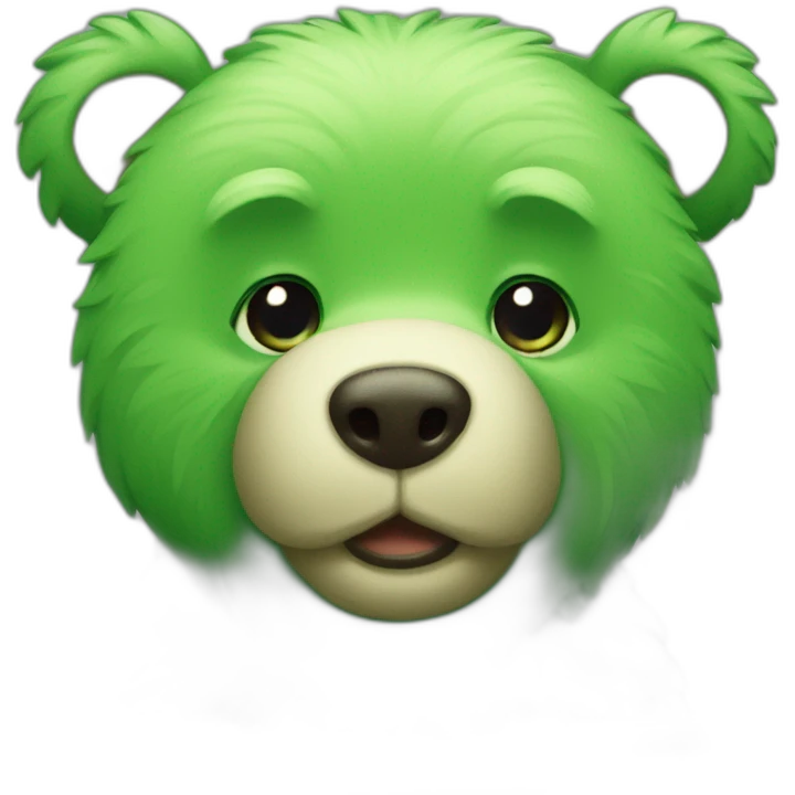 Green bear emoji