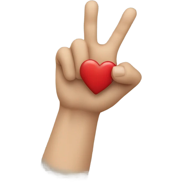 hand throwing a heart emoji