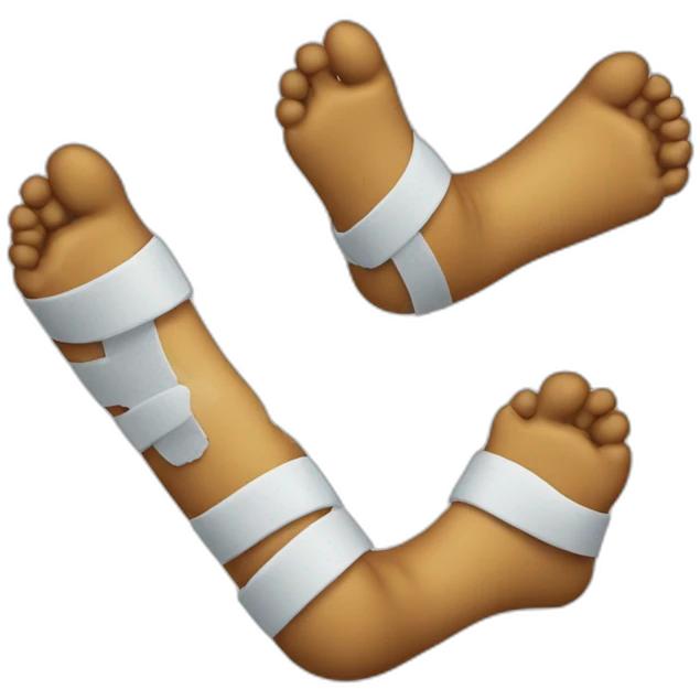 Broken leg emoji