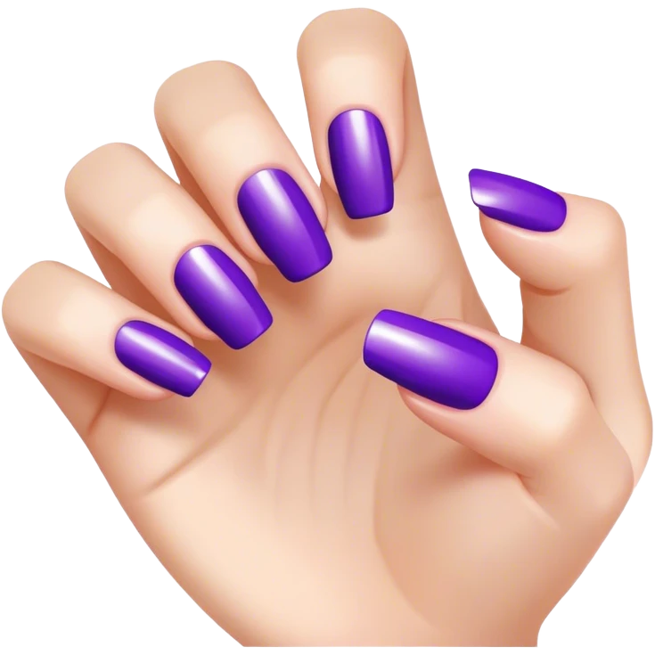 Manicure violet emoji