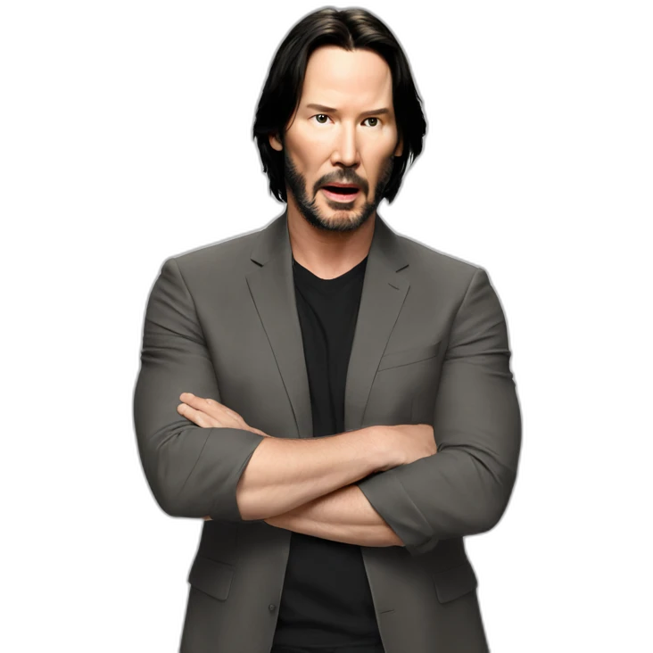 surprised keanu reeves emoji
