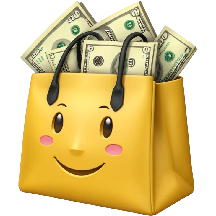 dollars in the yellow bag emoji