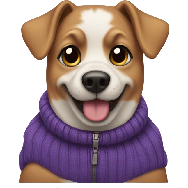 dog wearing a jumper emoji