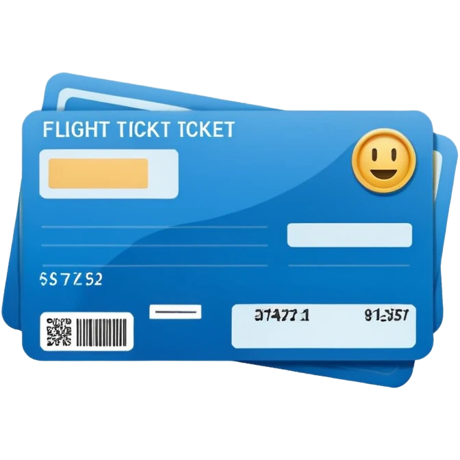 I will buy the flight ticket emoji