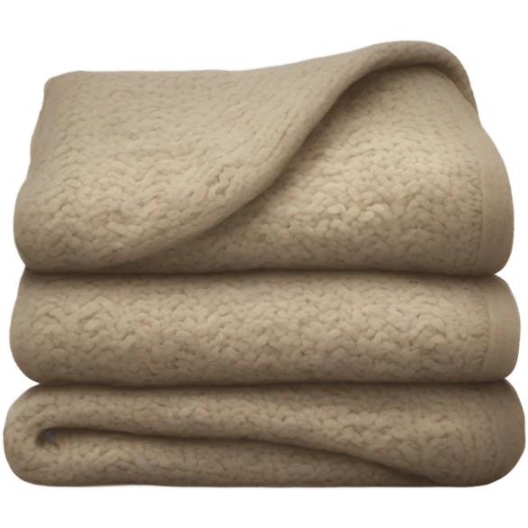 Cozy linen winter blanket  emoji