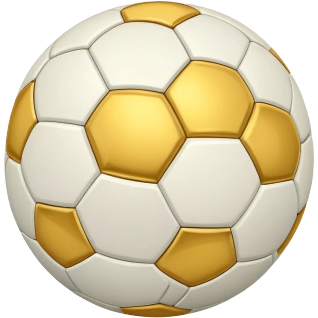 una pelota de futbol con un balon de oro emoji