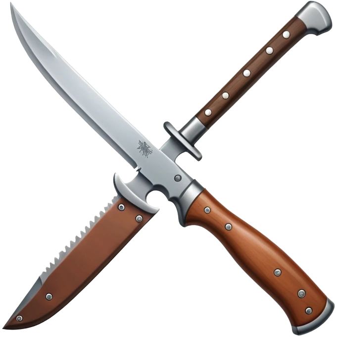 hunting knife with sharp edge emoji
