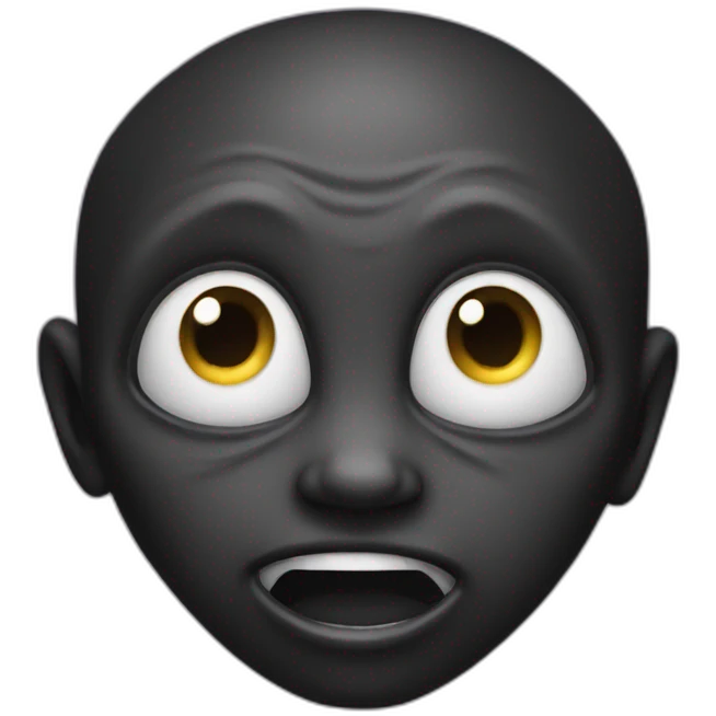 black alien emoji