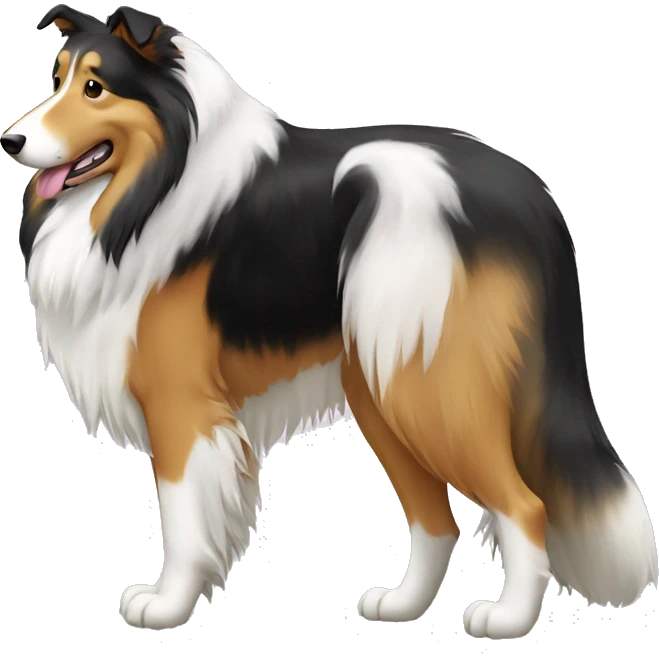 Rough collie emoji
