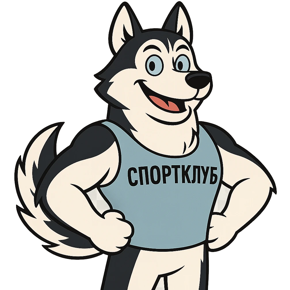 спортклуб маскот хаски, белый, черный, голубой, western adult animation cartoon style emoji