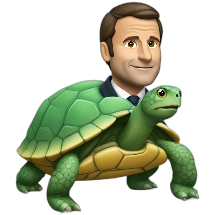 Macron dos de tortue emoji