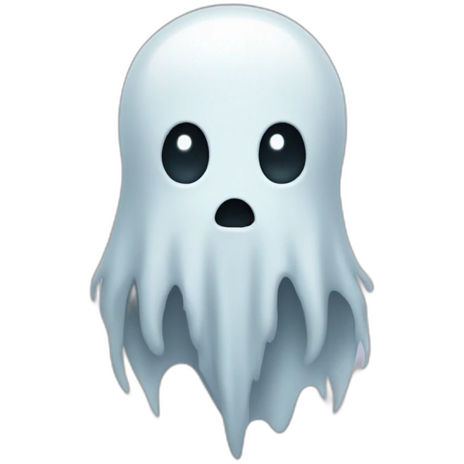 little Ghost with a long beard emoji