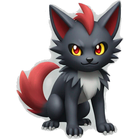 Litten-Zoroark full body emoji