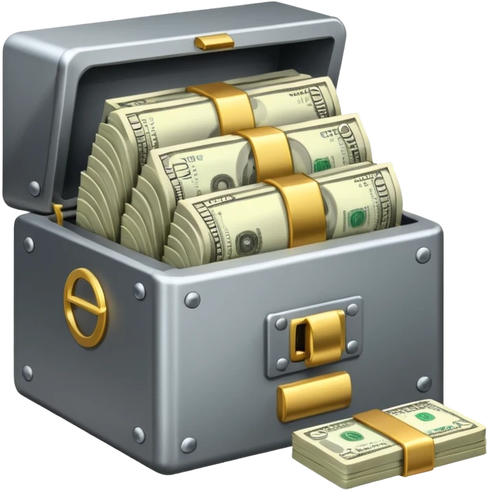 open filled cash money wifi vault emoji