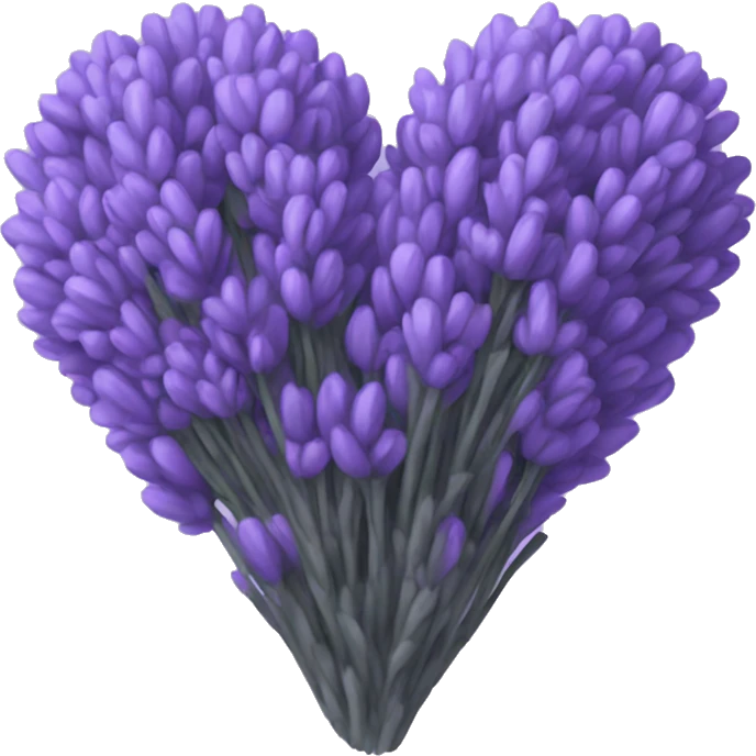 Lavender heart emoji