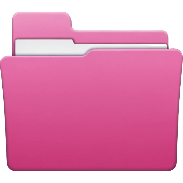 file folder pink without a face emoji