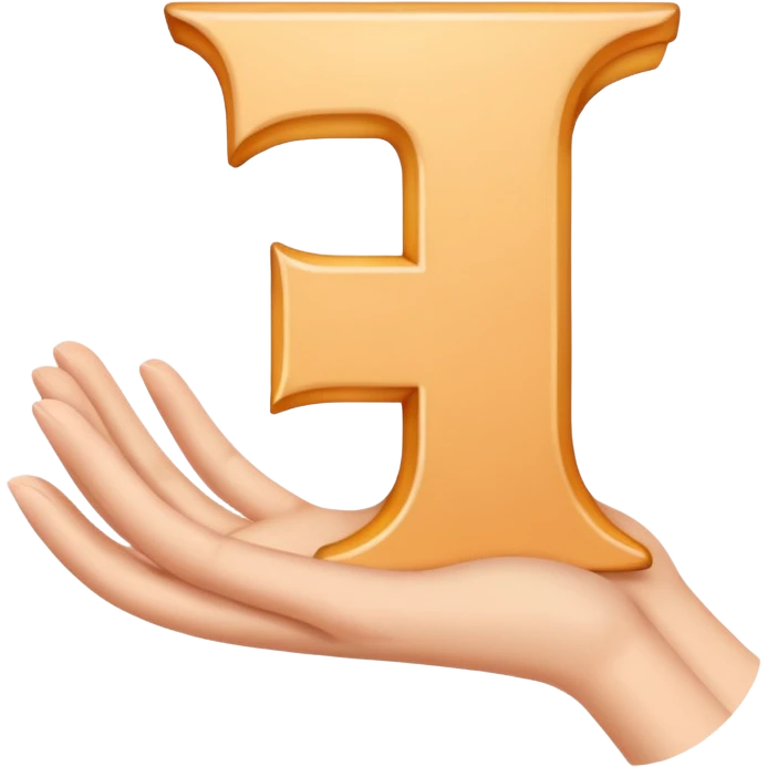 hand displaying the letter L emoji