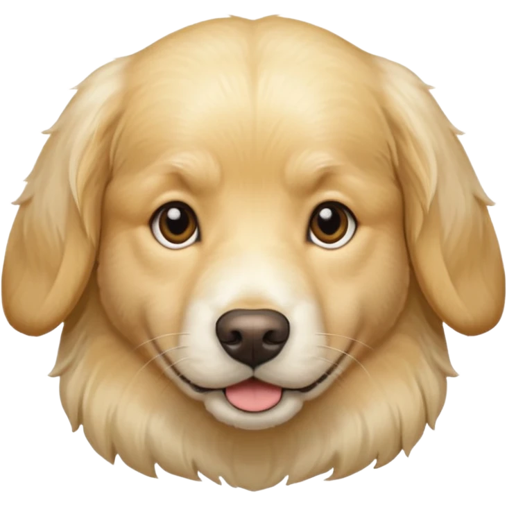 english cream golden retriever “healthy” emoji