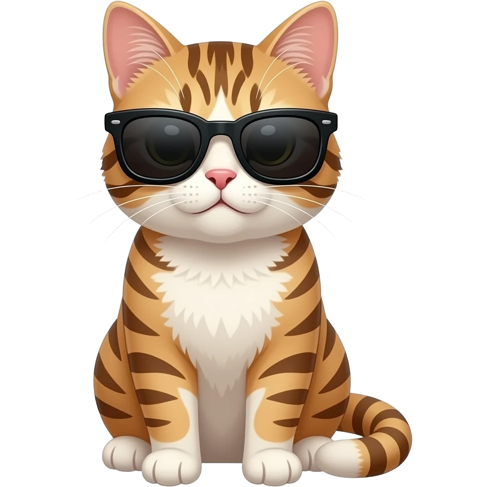 Cat wearing sunglasses emoji