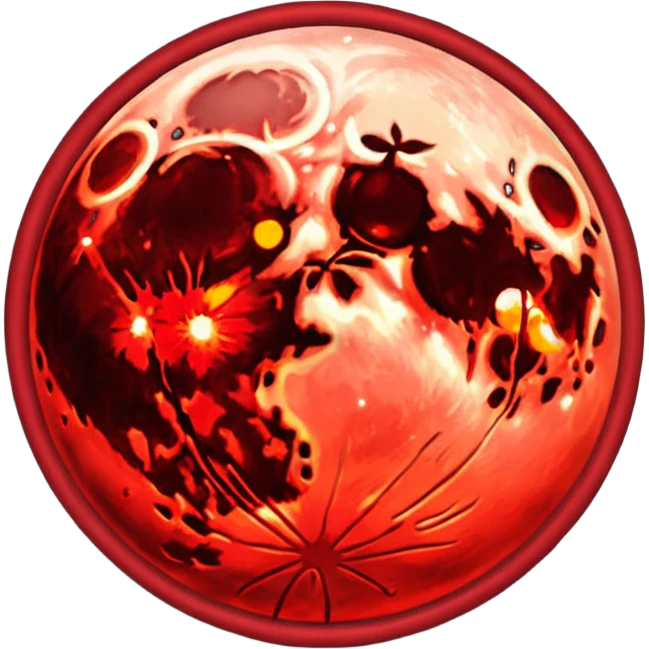 Blood moon emoji
