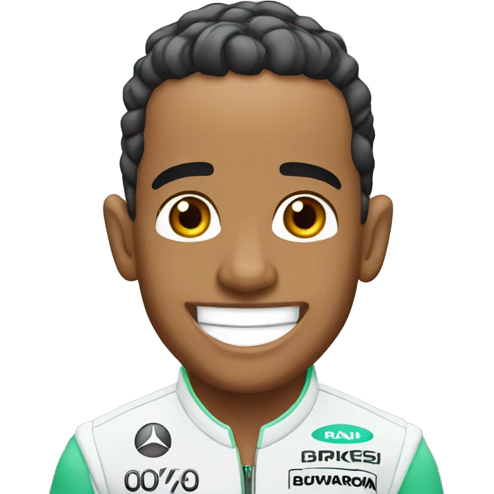 Lewis Hamilton Happy emoji