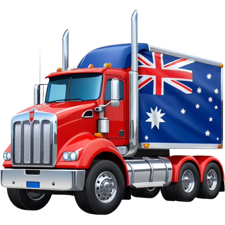 Kenworth Truck  with australian flag decal emoji