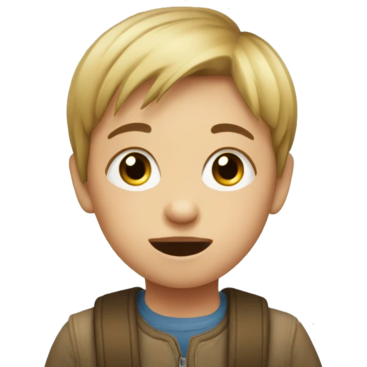 child speaking russian and french emoji