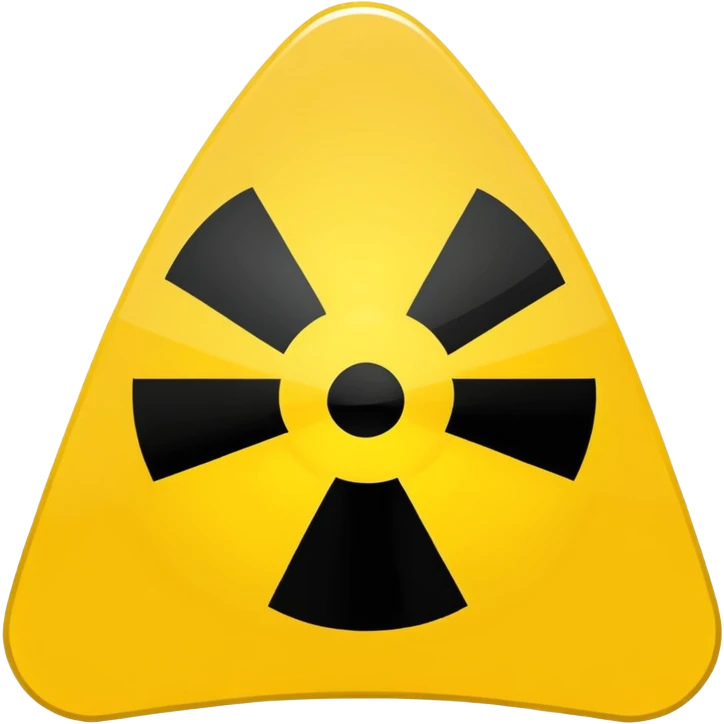 nuclear warning emoji