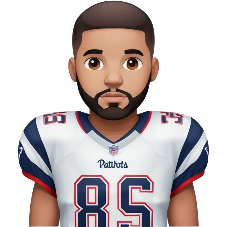 White Drake Maye patriots emoji
