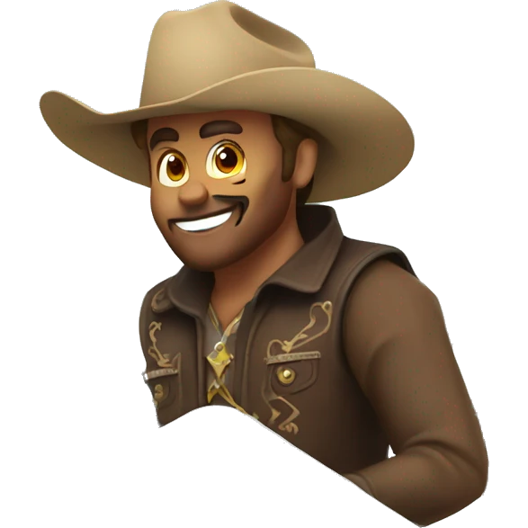 Cowboy on a Farris wheel  emoji