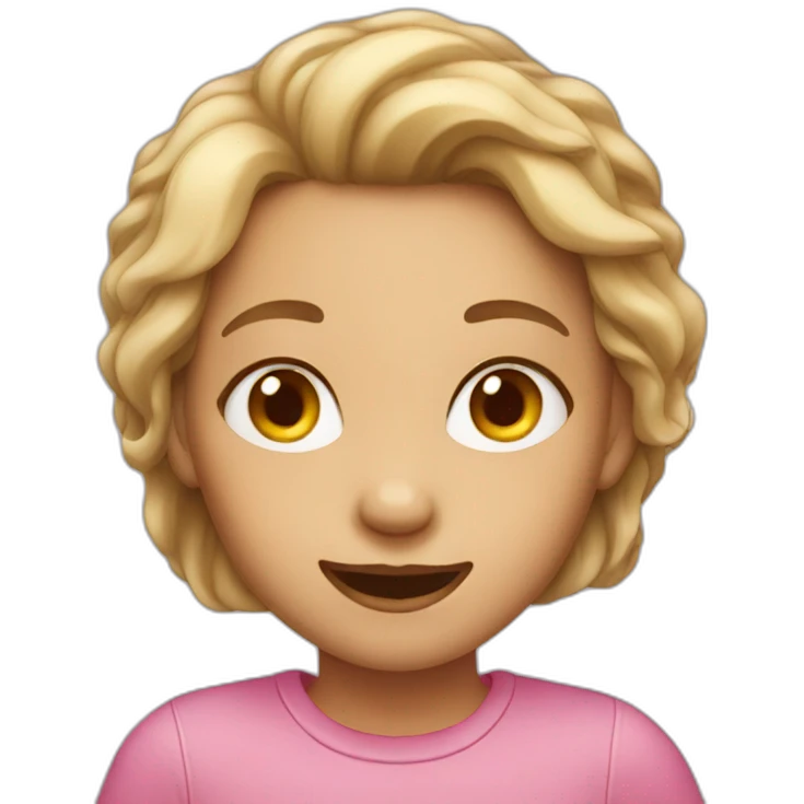 Girl with no tooth emoji