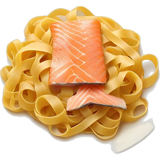Tagliatelle with SALMON  emoji