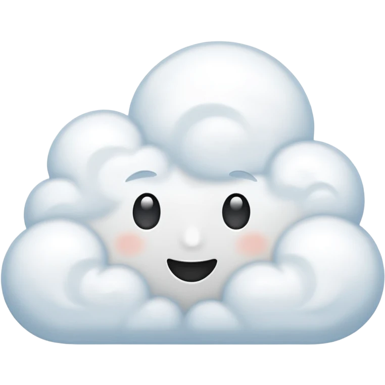 comic-style think cloud, simple, clear, no text emoji