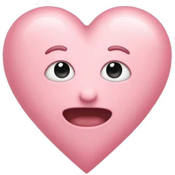 light pink heart  emoji