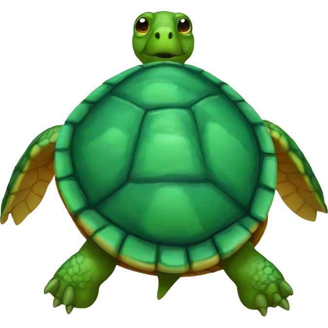 a sunburnt turtle emoji