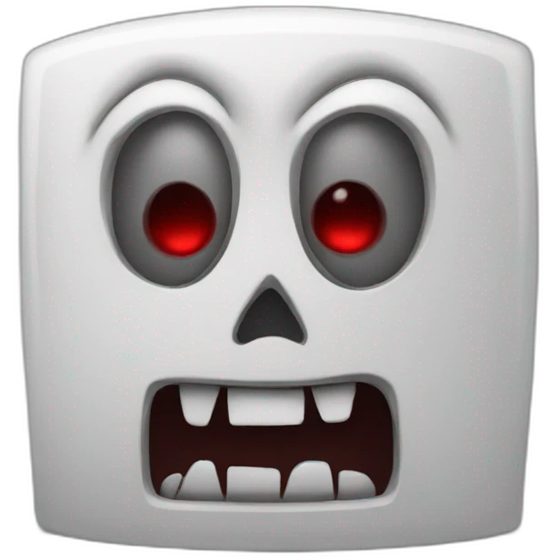 Evil computer emoji