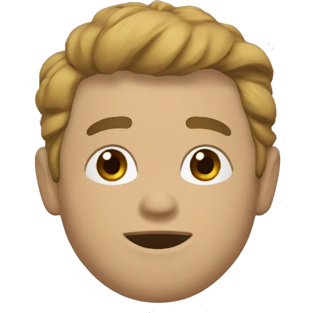  CHICO CON PELO CLARO Y LUNres EN LAS MEJILLAS emoji