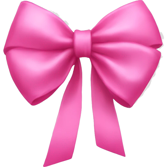 Asthetic Pink bow  emoji