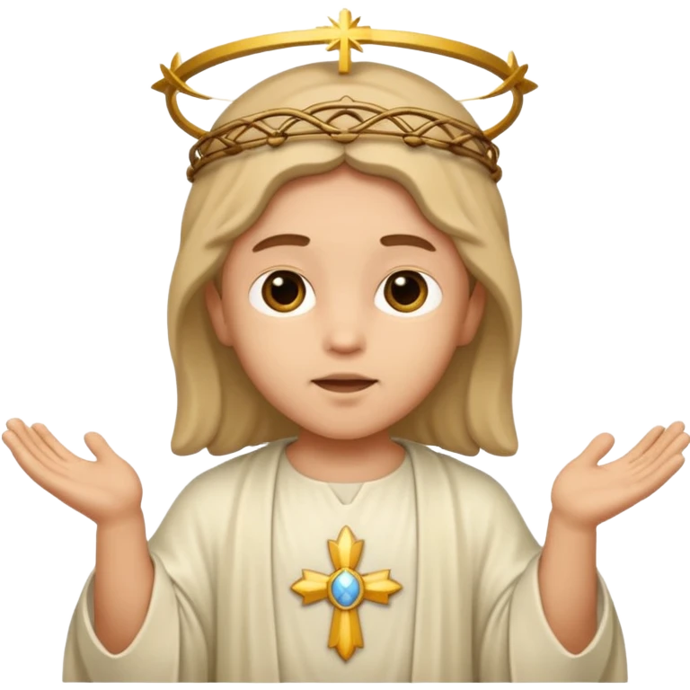 Child Jesus WITHOUT beard emoji