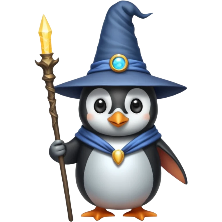 Penguin Wizard emoji