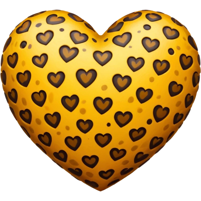 Leopard heart emoji