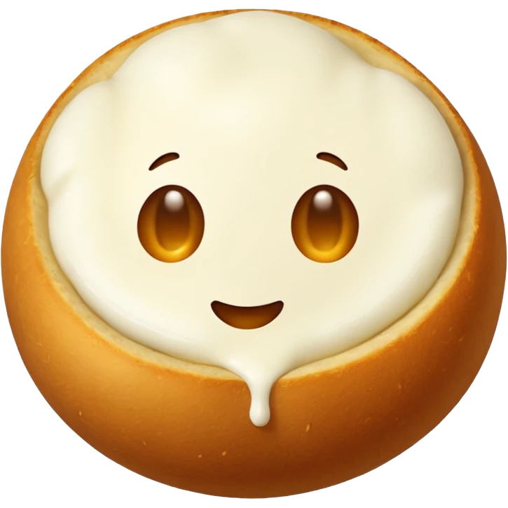 Mozzarella cheese balls emoji