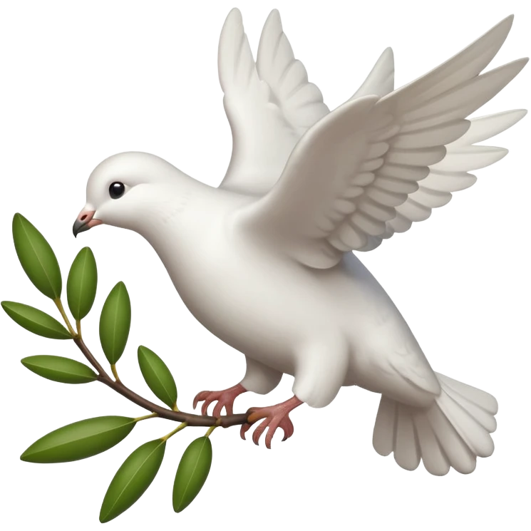 dove flying with olive branch emoji