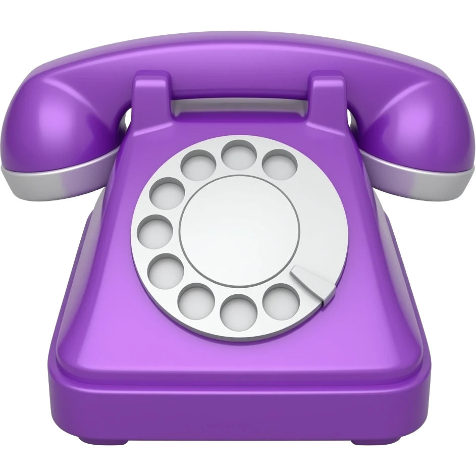 violet telephone emoji