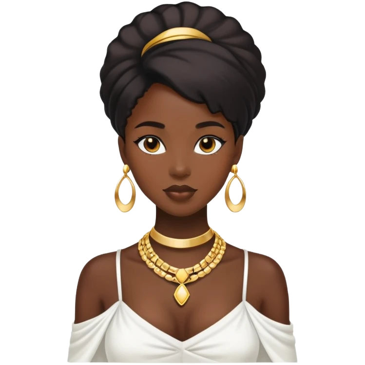 luxurious black girl emoji